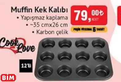 COOK LOVE MUFFİN KEK KALIBI